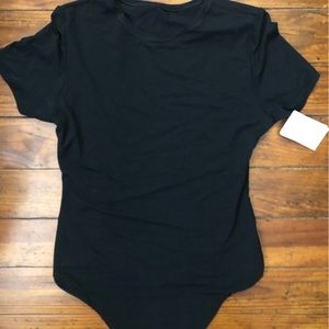 Women’s short sleeve bodysuit.
